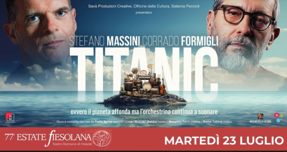 Corrado Formigli e Stefano Massini con Titanic 